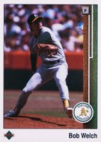 1989 Upper Deck #191 Bob Welch Baseball Card