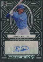 2022 Panini Chronicles Obsidian Autographs #OABW Bobby Witt Jr. Baseball Card