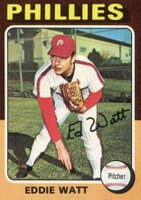 1975 Topps Mini #374 Eddie Watt Baseball Card