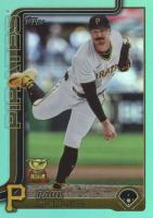 2025 Topps #98 Paul Skenes Aqua Rainbow Foil Baseball Card