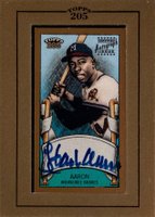 2003 Topps 205 Autograph #TA-HA Hank Aaron Baseball Card