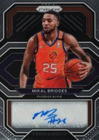 2020 Panini Prizm Penmanship #PE-MKL Mikal Bridges Basketball Card