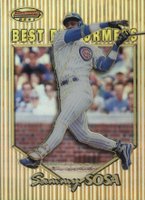 1999 Bowman's Best #91 Sammy Sosa Refractor Baseball Card