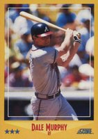 1988 Score Glossy #450 Dale Murphy Baseball Card