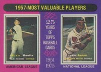 1975 Topps #195 1957 MVP's Baseball Card