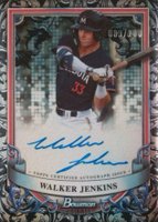 2024 Bowman Sterling Prospect Autographs #PAWJ Walker Jenkins Sterling Silver Refractor Baseball Card