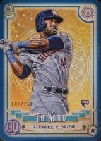 2020 Topps Gypsy Queen Tarot of the Diamond #5 Yordan Alvarez Indigo Baseball Card