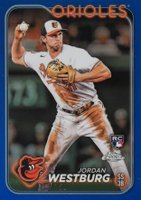 2024 Topps Chrome #277 Jordan Westburg Blue Refractor Baseball Card