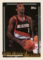1992 Topps Gold #354 Clyde Drexler Basketball Card
