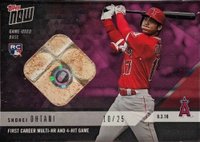 2018 Topps Now  #553C Shohei Ohtani Relic-Purple Baseball Card