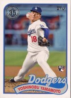 2024 Topps 1989 Topps Baseball #89B2-48 Yoshinobu Yamamoto Series 2 Baseball Card