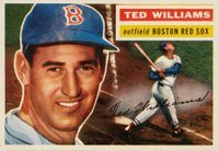1956 Topps #5g Ted Williams Gray back Baseball Card