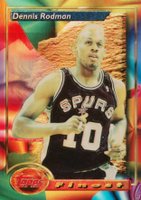 1993 Finest #173 Dennis Rodman Refractor Basketball Card
