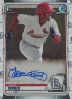 2020 Bowman Chrome Prospect Autographs #CPAJT Jhon Torres Baseball Card