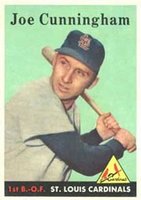 1958 Topps #168 Joe Cunningham Baseball Card