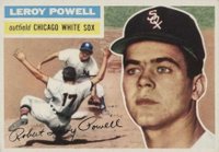 1956 Topps #144w Leroy Powell White Back Baseball Card
