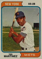1974 Topps #487 Ted Martinez Baseball Card