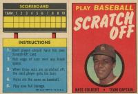 1971 Topps Scratch-Offs # Nate Colbert Baseball Card