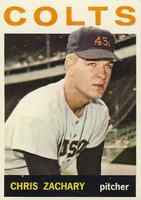 1964 Topps #23 Chris Zachary Baseball Card