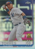2019 Topps Chrome #86 Gleyber Torres Refractor Baseball Card