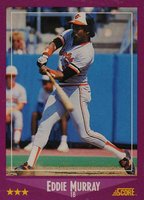1988 Score #18 Eddie Murray Baseball Card