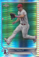 2022 Topps Chrome Sonic #200 Mike Trout Prism Refractor Baseball Card