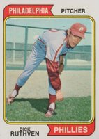 1974 Topps #47 Dick Ruthven Baseball Card