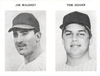 1969 Milton Bradley # Maloney/Seaver Panel Baseball Card