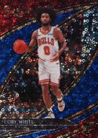 2019 Panini Select #242 Coby White Blue Disco Prizm Basketball Card