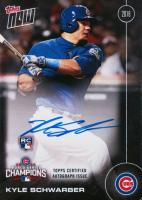 2016 Topps Now Chicago Cubs World Series Champions #WS10A Kyle Schwarber Autograph Baseball Card