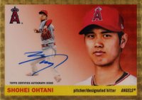 2020 Topps Transcendent Collection 1955 Topps Autographed Superfractor 1/1 #SOP Shohei Ohtani Baseball Card