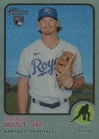 2022 Topps Heritage #520 Bobby Witt Jr. Chrome-Refractor Baseball Card