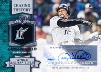 2013 Topps Chasing History Autograph #GS Gary Sheffield Baseball Card