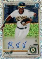 2020 Bowman Chrome Prospect Autographs #CPARP Robert Puason Speckle Refractor Baseball Card