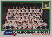 1981 Topps #663 California Angels Baseball Card