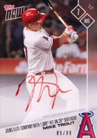 2017 Topps Now  #456A Mike Trout Autograph Baseball Card