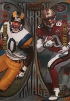 1997 Bowman's Best Mirror Image  #MI7 Bruce/Rice/Harrison/Martin Football Card