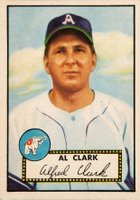 1952 Topps #278 Al Clark Baseball Card