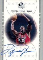 2000 SP Authentic Sign of the Times #MJ Michael Jordan Platinum Basketball Card