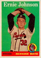 1958 Topps #78 Ernie Johnson White Name Baseball Card