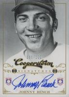 2012 Panini Cooperstown Signatures #HOFJB Johnny Bench Baseball Card