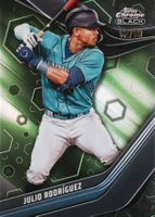 2023 Topps Chrome Black #59 Julio Rodriguez Green Baseball Card