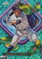 2023 Topps Cosmic Chrome #107 Anthony Volpe Aqua Equinox Baseball Card