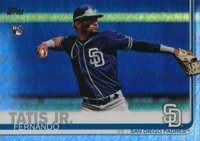 2019 Topps #410 Fernando Tatis Jr. Rainbow Foil Baseball Card