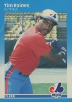 1987 Fleer Glossy #328 Tim Raines Baseball Card