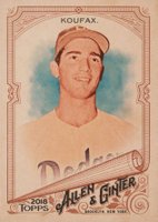 2018 Topps Allen & Ginter #200 Sandy Koufax Baseball Card