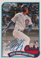 2024 Topps 1989 Topps Baseball Autographs #89BAPC Pete Crow-Armstrong Baseball Card