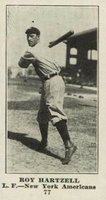 1916 Sporting News #77 Roy Hartzell Blank Back Baseball Card