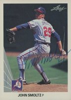 1990 Leaf #59 John Smoltz Baseball Card