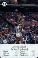 1988 Fournier Estrellas #11 Clyde Drexler Basketball Card